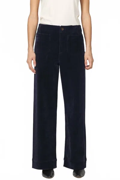 Dear John Denim Audrey High Rise Wide Leg Pants In Black In Blue