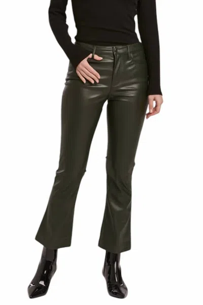 Dear John Denim Audrey Leather Pant In Hunter Green