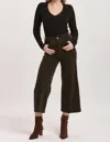 Dear John Denim Audrey Corduroy Wide Leg Pant In Forest Pine In Multi