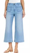 Dear John Denim Audrey Patch Pocket Jeans In Eclipse In Blue
