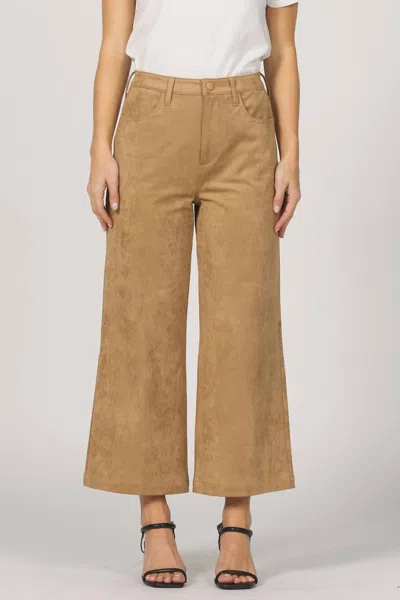 Dear John Denim Audrey Suede Pant In Toffee In Brown
