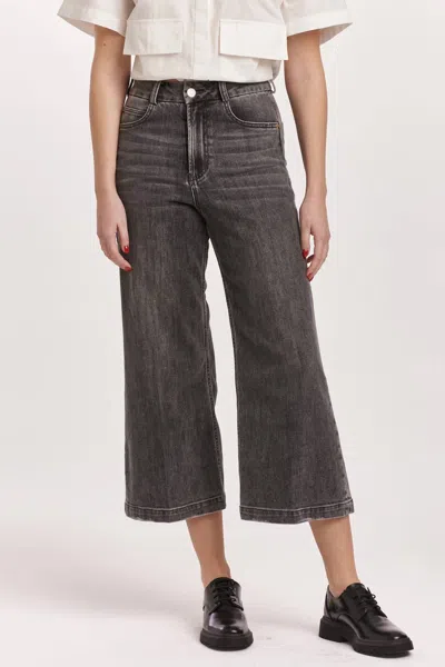 Dear John Denim Audrey Super High Rise Wide Leg Pants In Rythm In Multi