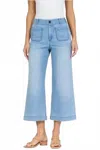 Dear John Denim Audrey Patch Pocket Jeans In Eclipse In Blue