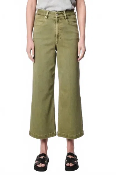 Dear John Denim Audrey Wide Leg Jean In Olive Branch In Multi