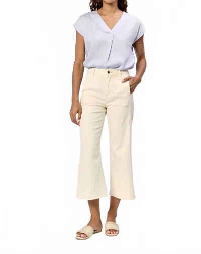 Dear John Denim Audrey Wide Leg Jean In Wheat In Neutral