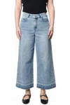 Dear John Denim Audrey Wide Leg Jeans In Hillcress In Blue