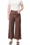 Dear John Denim Audrey Wide Leg Pant In Cappuccino In Brown