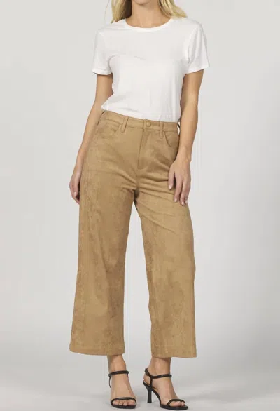 Dear John Denim Audrey Wide Leg Pants In Toffee In Brown
