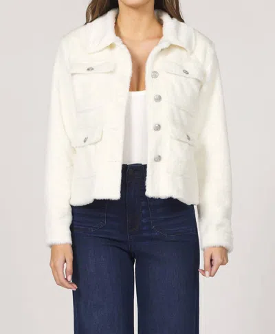 Dear John Denim Autumn Button Front Jacket In Beige