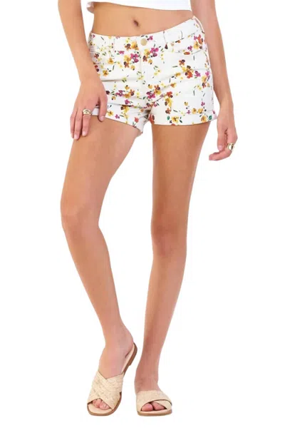 Dear John Denim Ava Floral Short In Mardi Grass In White