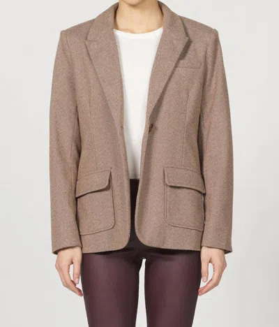 Dear John Denim Beau Single Breasted Blazer In Brown
