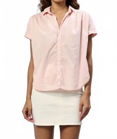 Dear John Denim Beck Button-up Front Top In Sepia Rose In Pink