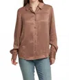 Dear John Denim Birdie Long Sleeve Button Down Shirt In Pecan Pie