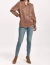 Dear John Denim Birdie Long Sleeve Button Down Shirt In Pecan Pie In Brown