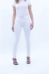 Dear John Denim Blair Mid Rise Straight Jean In White In White