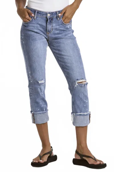 Dear John Denim Blaire High Rise Cuffed Jeans In Star Valley In Multi