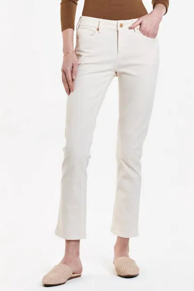 Dear John Denim Blaire High Rise Slim Straight Leg Jean In Wheat In Gold