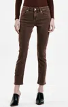Dear John Denim Blaire Highrise Jean In Root Beer In Multi