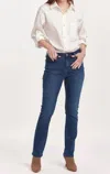 Dear John Denim Blaire Slim Fit Hi-rise Pants In Violet Blue In Multi
