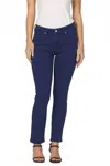 Dear John Denim Blaire Mid-rise Slim Straight Jeans In Naval Academy In Blue
