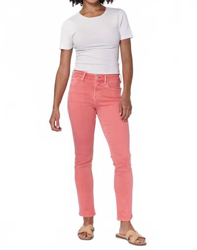 Dear John Denim Blaire Mid Rise Straight Leg Jeans In Dubbery In Multi