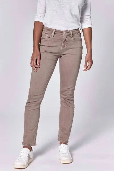 Dear John Denim Blaire Slim Straight Jeans In Mink In Grey