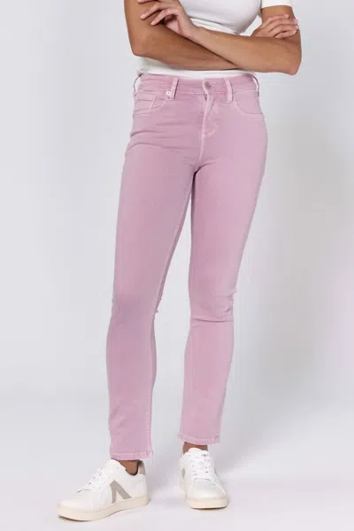 Dear John Denim Blaire Straight Leg Jean In Lilas In Pink