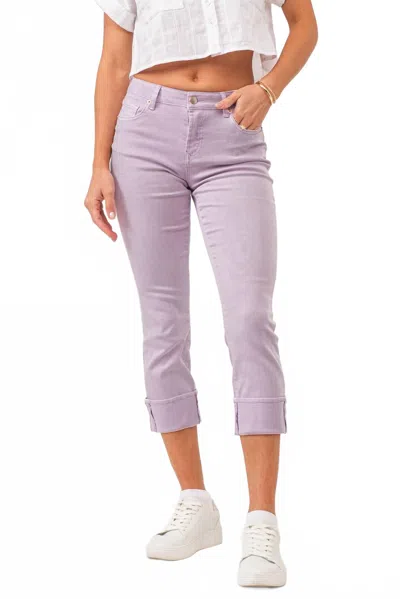 Dear John Denim Blaire Straight Leg Jean In Orchid Petal In Purple