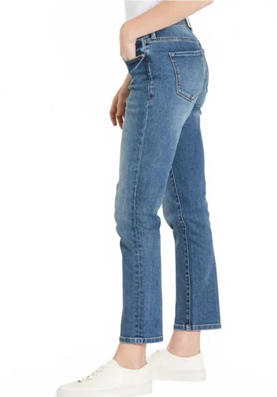 Dear John Denim Blaire Straight Leg Jean In South Bay In Blue