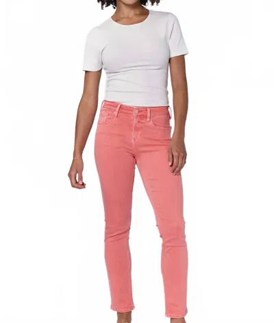 Dear John Denim Blaire Straight Leg Jeans In Dubbery In Pink