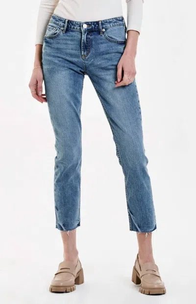 Dear John Denim Blaire Straight Leg Slim Jeans In Lyon In Blue