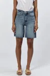 Dear John Denim Boyfriend Denim Shorts In Waveline In Blue