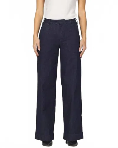 Dear John Denim Brandy High Rise Relaxed Straight Leg Trouser In Zodiac In Blue