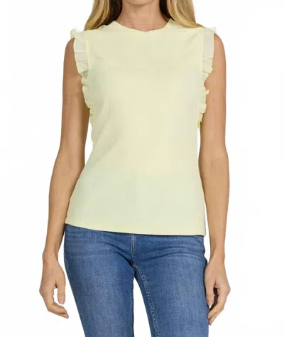 Dear John Denim Bridget Tank Top In Pale Lime Yellow In Multi