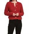 Dear John Denim Cambria Cardigan Sweater In Deep Crimson