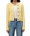 Dear John Denim Cambria Cardigan Sweater In Pale Banana In Yellow
