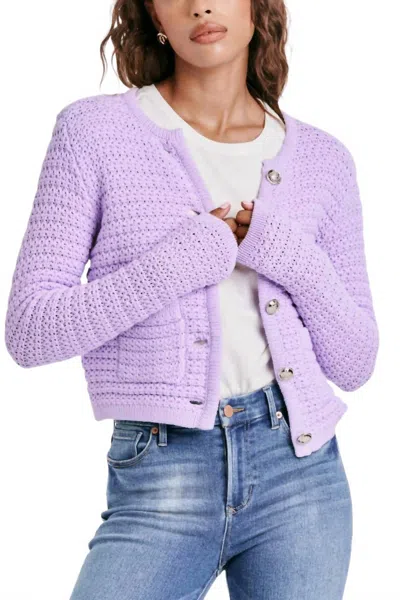 Dear John Denim Cambria Sweater Cardigan In Gentle Lavender In Purple