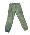 Dear John Denim Cargo Jogger Pants In Sage Green In Green