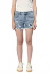 Dear John Denim Carrie Denim Shorts In Sedona In Blue