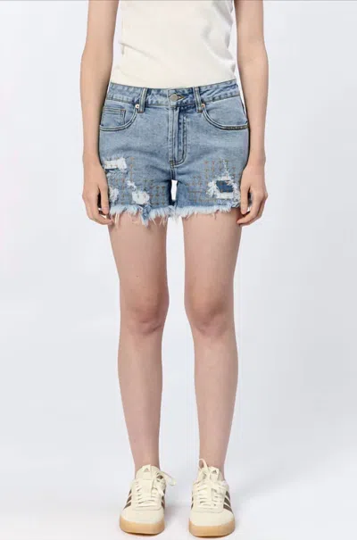 Dear John Denim Carrie Denim Shorts In Sedona In Blue