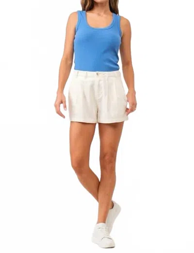 Dear John Denim Catalina High Rise Shorts In Soft White