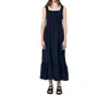 Dear John Denim Chasity Maxi Dress In Black Iris In Black