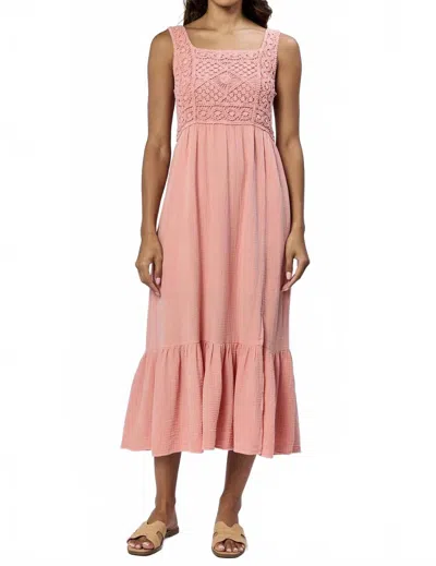 Dear John Denim Chasity Novelty Dress In Terra Cotta In Orange