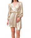 Dear John Denim Chiara Dress In Gold In Brown
