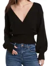 Dear John Denim Cozy Carter Sweater In Black In Black