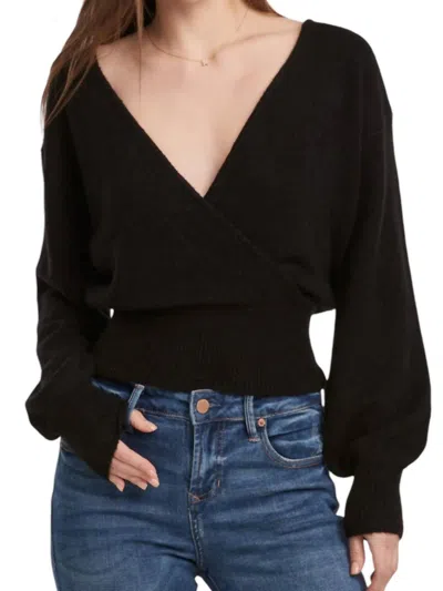Dear John Denim Cozy Carter Sweater In Black