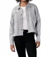 Dear John Denim Cropped Gina Denim Jacket In Dovey In Gray
