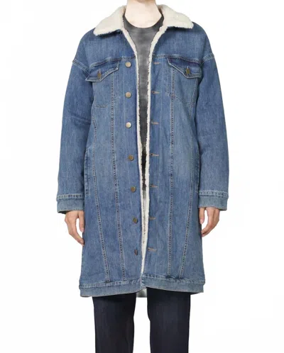 Dear John Denim Dallas Long Jacket In Denim In Blue