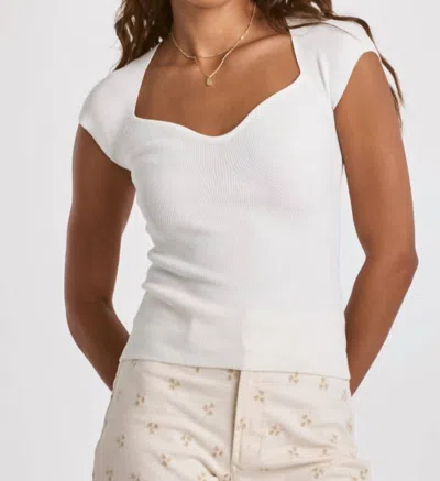 Dear John Denim Damaris Top In Ivory In Multi