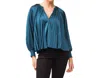 Dear John Denim Deletta Top Blouse In Deep Teal In Blue